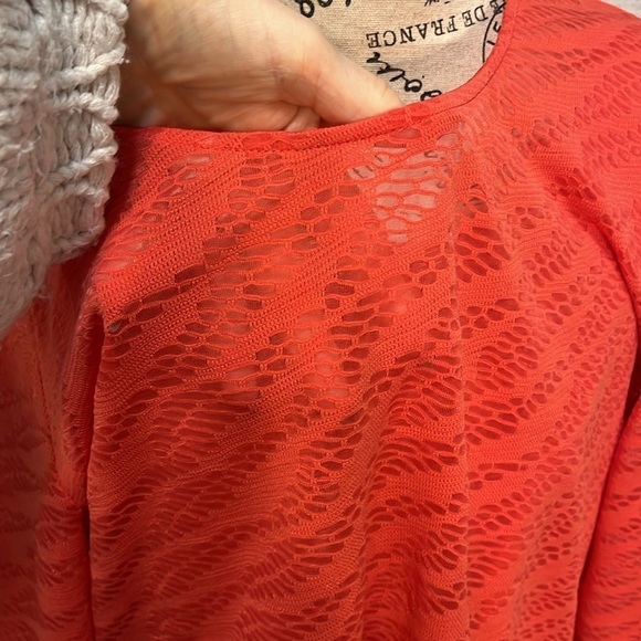 Chico’s 2 Pieces Coral Top 3/4 Sleeves & Tank Two Pieces Chicos Size 3 XL - Picture 4 of 12